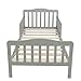 Bonnlo Contemporary Wooden Toddler Bed Sturdy Bedframe with Guard Rail Bedroom Furniture for Kids Children – Gray