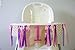 Sterling James Co. First Birthday Decorations - 1st Birthday - Burlap Highchair Banner for Girl