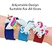 Twinkleming Unicorn Bracelet Birthday Party Favors for Kids, Colorful Assorted Reversible Silicone Wristbands, Christmas Rubber Toys Class Prizes for Children Girls Boys, 6 Pack Slap Bracelets