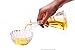ELETON Olive Oil Dispenser Bottle Glass with No Drip Bottle Spout -Pourer Dispensing Bottles for Kitchen - Olive Glass Dispenser to Control Cooking Vegetable Oil and Vinegar(12 oz)