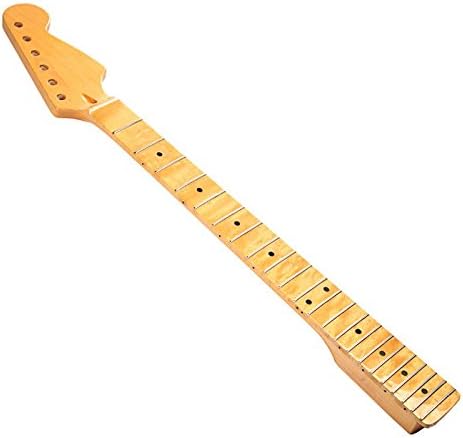 Replacement Maple Fingerboard Dot Fret ST Strat Electric Guitar Maple Neck
