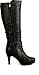 Top Moda Womens Win-45 Knee High Round Toe Slouched High Heel Boots