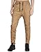THE AWOKEN Men's Chino Jogger Pants Khaki Stretch Twill Slim Fit Sweatpants