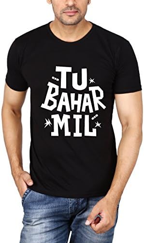 NxtSkin Casual Graphic Printed Round Neck Cotton T-Shirt for Men's