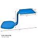 ECR4Kids The Surf Portable Lap Desk, Flexible Seating, Blue
