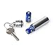 GUS Trekker Pill Fob, Made in USA, Stainless Steel Keychain Pill Holder, CR123A Battery Holder