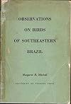 Observations on birds of southeastern Brazil