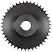 TSUBAKI - H35B15F-1 Tsubaki 35B15F-1 Finished Bore Sprocket, Single Strand, Inch, #35 ANSI No., 3/8
