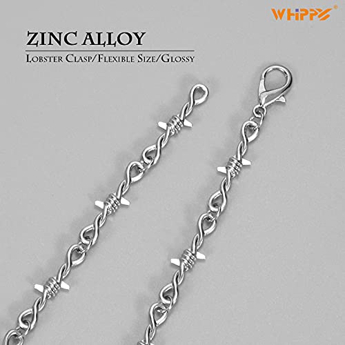 Punk Thorns Necklace Gothic Barbed Wire Chain Hiphop Rock Jewelry for Men Boys Women