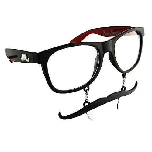 Vampire Fang Sun-Stache Novelty Glasses
