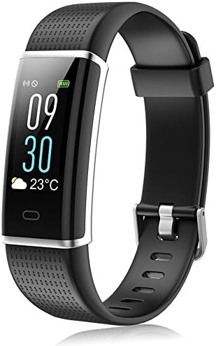 MINLUK Fitness Tracker, Activity Tracker with Pedometer Blood Pressure Heart Rate Monitor IP67 Waterproof Wristbands, Calorie Counter Watch, Sleep Monitor, Calls/SNS/SMS Remind for Men Women