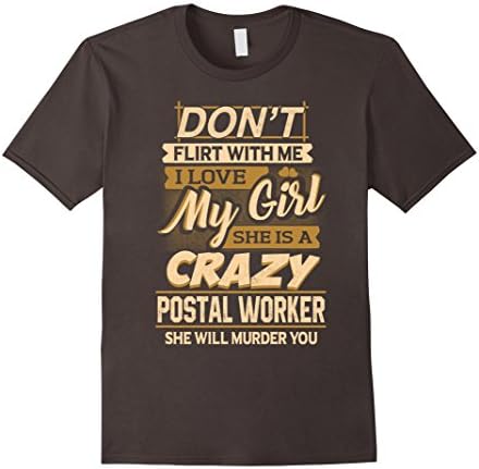 Men's Postal Worker Funny T-Shirt - Proud Postal Workers T Shirt Small Asphalt