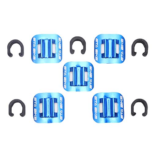 Balight Bicycle Cycle MTB Cable Tube Guid Accessories 5pcs/Set Aluminum Alloy Mountain Bike Brake Cable Oil Tube Guide Shifter Adapter Bicycle Frame C Buckle - Thumbnail 7