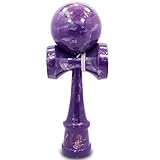 Full Purple & Silver Metallic Kendama With Extra String
