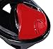 FishEye 180° Full Face Snorkel Mask - (Red/Black, L/XL) Tubeless Design Using Superior Dry Snorkel Technology. Anti-Fog, Anti-Leak, Snorkeling Mask with Larger Viewing Area.