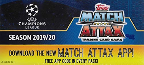 2019 2020 Topps UEFA Champions League Match Attax Trading Card Game Display Box with 50 Packs of 6 Cards Per for a Total of 300 Cards - Thumbnail 2