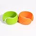 Fun and Function Textured Bangle Bracelet Set for Kids - Helps Children with Sensory Issues, Special Needs - Chew Bracelets Helps Satisfy The Urge to Chew for Light Chewers - Orange & Green