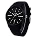 Comtex Mens Black-Tone Fashion Simple Water Resister Quartz Watches