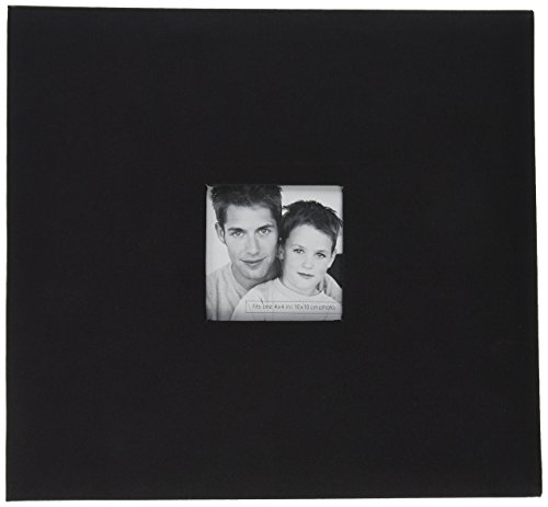 MBI 13.2x12.5 Inch Scrapbook with 12x12 Inch Pages, Black (866115)