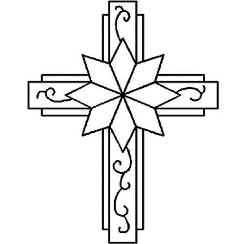 9" Cross Quilting Stencil