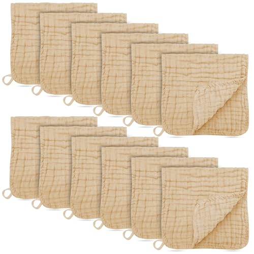 BAMBOO QUEEN Muslin Burp Cloths