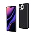 Compatible with iPhone 11 Pro Max 6.5 Inch Battery Case, 6000mAh Rechargeable Portable External Battery Charger Pack Extended Power Bank Backup Charging Case for iPhone 11 Pro Max 2019 6.5