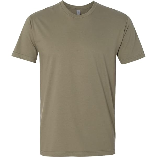 Next Level Men's Sueded Crew T-Shirt – Warm Gray – 60% Cotton/40% Polyester – Soft Laundered Jersey - View #4