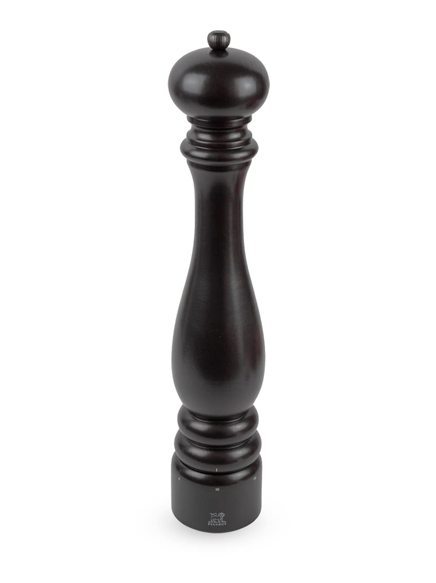 PEUGEOT - Paris u'Select 40 cm Pepper Mill - 6 Predefined Grind Settings - Made with PEFC Certified Wood - Made in France - Satin Black Colour