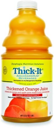 Thick It Thickened Beverage Orange Juice Blend Honey Consistency, 64 Fluid Ounce -- 4 per case.