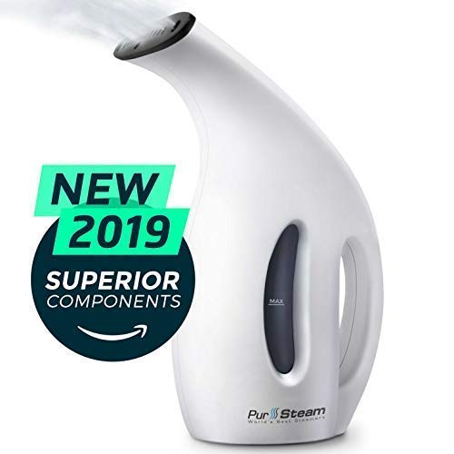 Steamer for Clothes [2019] 220ml 7-in-1 Powerful Multi Use: Clothes Fabric Portable Wrinkle Remover-Clean-Sterilize-Sanitize-Refresh-Treat-Defrost Garment/Home/Kitchen/Bathroom/Car/Travel (Best Steam Irons For 2019)