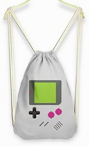 Pixel backpack - 2016 Womens Galaxy/Cat/Unicorn 3D Print Rope Backpack Bucket Canvas Bags Satchel style Grey Pattern