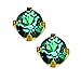INVERNESS 24K Gold Plate Birthstone Gems 3mm Piercing Earrings December Zircon 92C or 92E