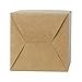 LaRibbons 20Pcs Recycled Gift Boxes - 5 x 5 x 5 inches Brown Paper Box Kraft Cardboard Boxes with Stickers Cotton String, Perfect for Party, Wedding, Gift Wrap