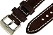 JP Leatherworks Panerai Style Thick Full Grain Leather Watch Band With Heavy Stainless Steel Buckle (Brown)
