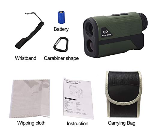 image for Wosports Hunting Rangefinder, Laser Speed Measure Range Finder, 6X Mag