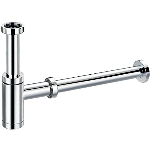 Borhn B52491 Adjustable Cylindrical Bottle Trap, Chrome