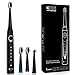 Sonic Electric Toothbrush for Adults, 5 Optional Brushing Modes with Build in Timer of 2 min, USB Fast Charging, Waterproof Sonic Toothbrush with 3 Replacement Heads by KIPOZI, KI-508(5Modes)