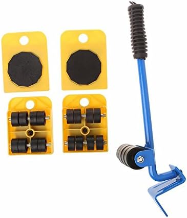 Dugoo Furniture Transport Lift System One Moves Furniture Lifter And 4 Furniture Moving Sliders For Heavy &amp; Appliance Lifting Moves Furniture Tool,Yellow