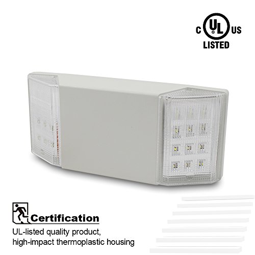 ULListed LED Emergency Light with Battery Backup EL01 Pricepulse