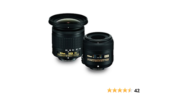 Amazon Com Nikon Landscape Macro Two Lens Kit With 10 mm F 4 5 5 6g Vr 40mm F 2 8g Camera Photo