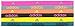 adidas Women's Fighter 6pk Hairband, Shock Pink/Grey/Solar Orange/Night Grey/Shock Yell, ONE SIZE