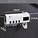 LANGMAN Toothbrush Sterilizer, UV Toothbrush Sterilizer Holder,Rechargeable Solar Power Wall Mounted Toothbrush Organizer with Automatic Toothpaste Dispenser (White)