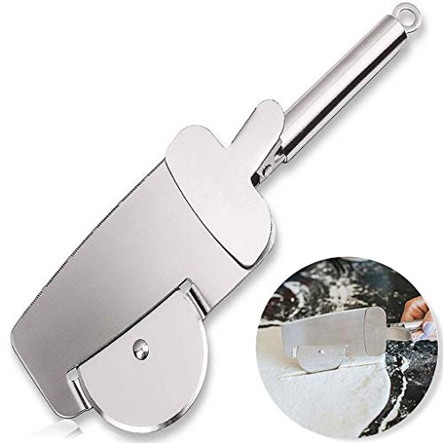Pizza Cutter IKevan Stainless Steel 3 in 1 Pizza Cutter Multifunctional Cutter Sandwiches Slicer - Thumbnail 2