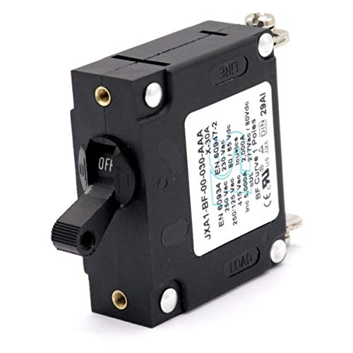 T Tocas Single Pole Black Toggle Magnetic Circuit