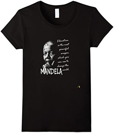Womens Nelson Mandela - Education Powerful Weapon Change World... XL Black