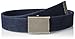 Columbia Unisex-adult Military Web Belt - Casual for Jeans Adjustable One Size Cotton Strap and Metal Plaque Buckle,Navy,One Size