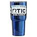 RTIC Personalized Tumbler 20 oz Blue Translucent Engraved Customized Cup Gift Stainless Steel Insulated Travel Mug with Splash Proof Lid