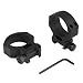 TASCO T00002, Tactical Picatinny-Style Ring, 35mm, Low, 4 Screw, Matte Black, Clam Package