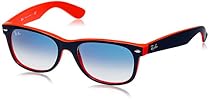 Ray-Ban NEW WAYFARER - TOP BLUE-ORANGE Frame CRYSTAL GRADIENT LIGHT BLUE Lenses 55mm Non-Polarized