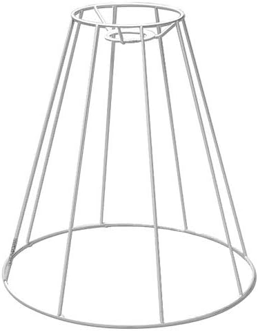 SMITS Lampshade frame, white plastified, diameter 15 cm, diameter 35 cm, height 35 cm